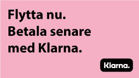 Flytta nu. Betala sen med Klarna.